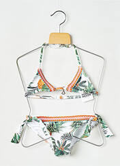 Maillot de bain 2 pièces blanc BANANA MOON pour fille seconde vue