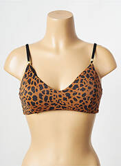 Haut de maillot de bain marron BANANA MOON pour femme seconde vue