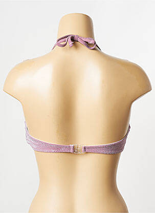 Haut de maillot de bain rouge PIECES femme