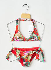 Maillot de bain 2 pièces rouge BANANA MOON pour fille seconde vue