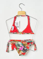 Maillot de bain 2 pièces rouge BANANA MOON pour fille seconde vue