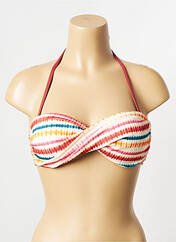 Haut de maillot de bain rouge BANANA MOON pour femme seconde vue