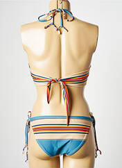 Maillot de bain 2 pièces bleu WILD pour femme seconde vue