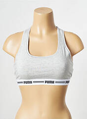 Soutien-gorge gris PUMA pour femme seconde vue