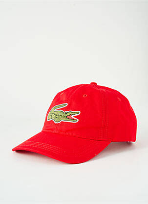Casquette rouge LACOSTE pour unisexe
