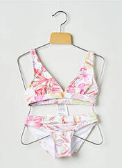 Maillot de bain 2 pièces blanc ROXY pour fille seconde vue