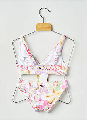 Maillot de bain 2 pièces blanc ROXY fille