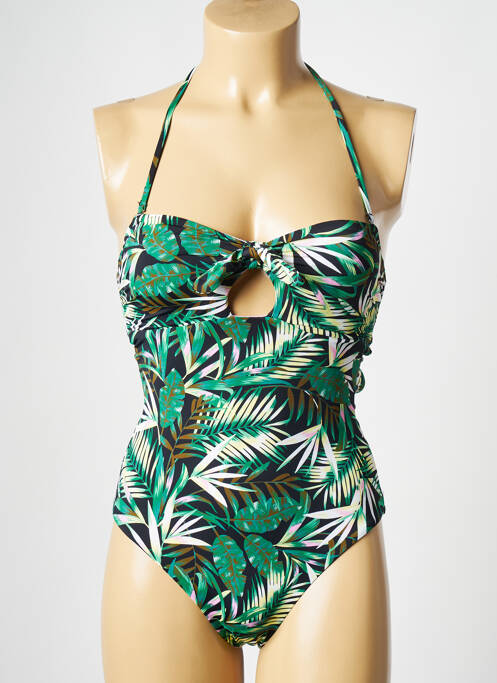 Maillot de bain 1 pièce noir PIECES pour femme