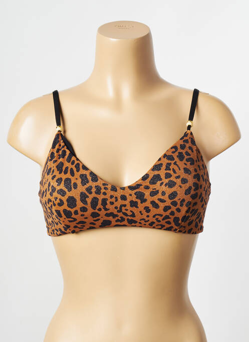 Haut de maillot de bain marron BANANA MOON pour femme