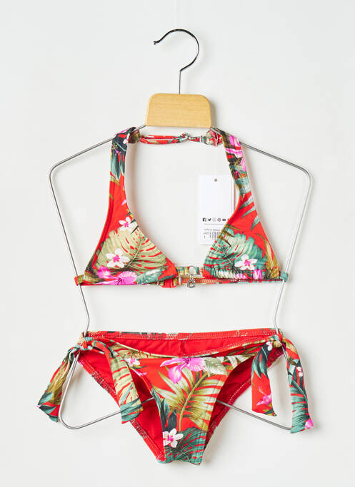 Maillot de bain 2 pièces rouge BANANA MOON pour fille