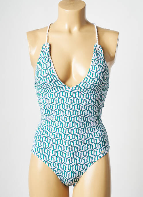 Maillot de bain 1 pièce vert TOMMY HILFIGER pour femme