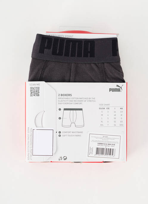 Boxer gris PUMA pour homme