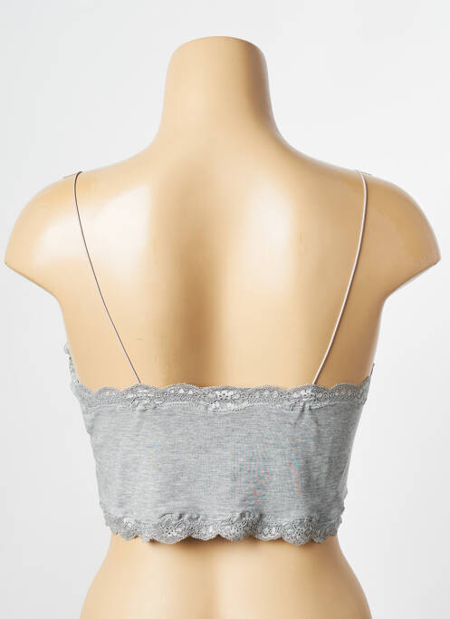 Crop top gris MAGIC BODY FASHION pour femme