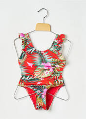 Maillot de bain 1 pièce rouge BANANA MOON pour fille seconde vue
