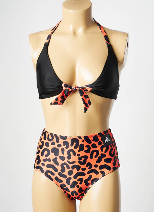 Maillot de bain 2 pièces orange ADIDAS pour femme