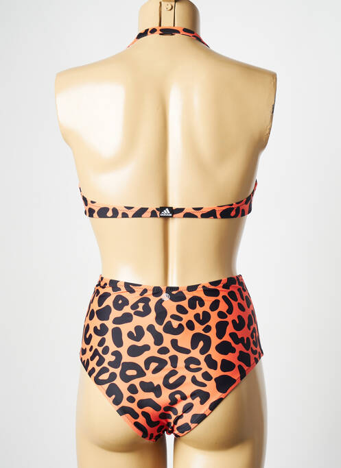 Maillot de bain 2 pièces orange ADIDAS pour femme