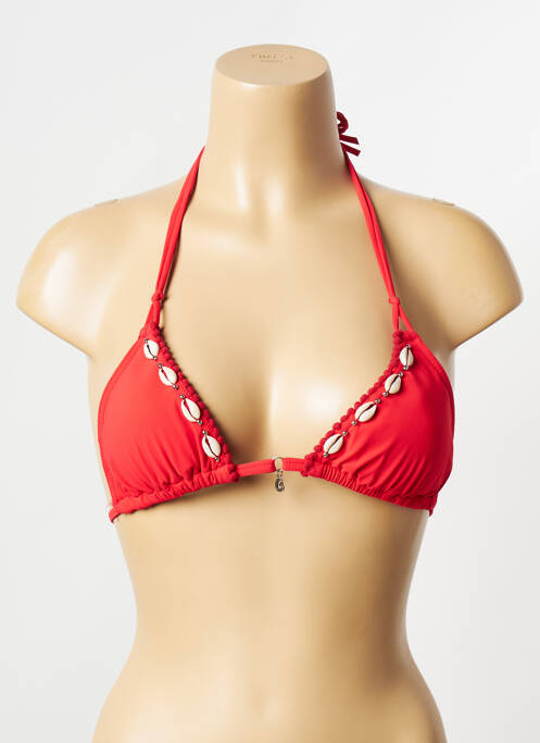 Haut de maillot de bain rouge BANANA MOON femme