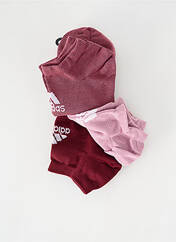 Chaussettes rose ADIDAS pour unisexe seconde vue