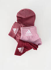 Chaussettes rose ADIDAS pour unisexe seconde vue