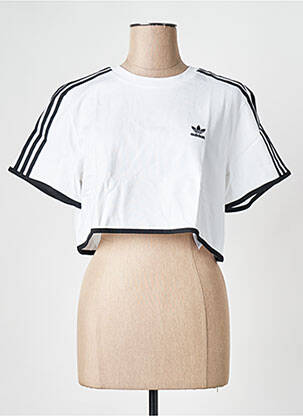 T-shirt blanc ADIDAS femme