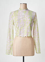 T-shirt violet ADIDAS pour femme seconde vue