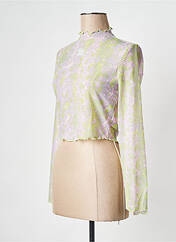 T-shirt violet ADIDAS pour femme seconde vue