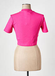 T-shirt rose ADIDAS pour femme seconde vue