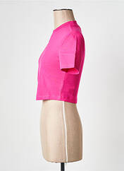 T-shirt rose ADIDAS pour femme seconde vue