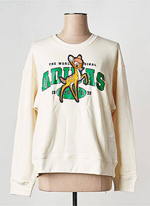 Sweat-shirt beige ADIDAS femme
