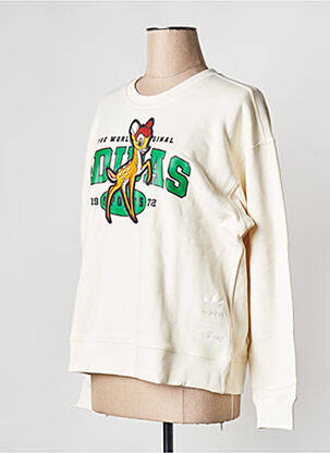Sweat-shirt beige ADIDAS femme