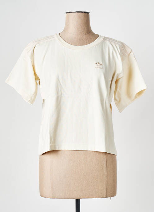 T-shirt beige ADIDAS pour femme