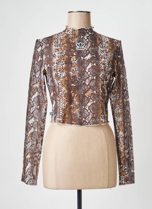 T-shirt beige ADIDAS pour femme