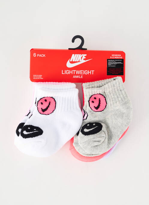 Chaussettes rose NIKE pour fille