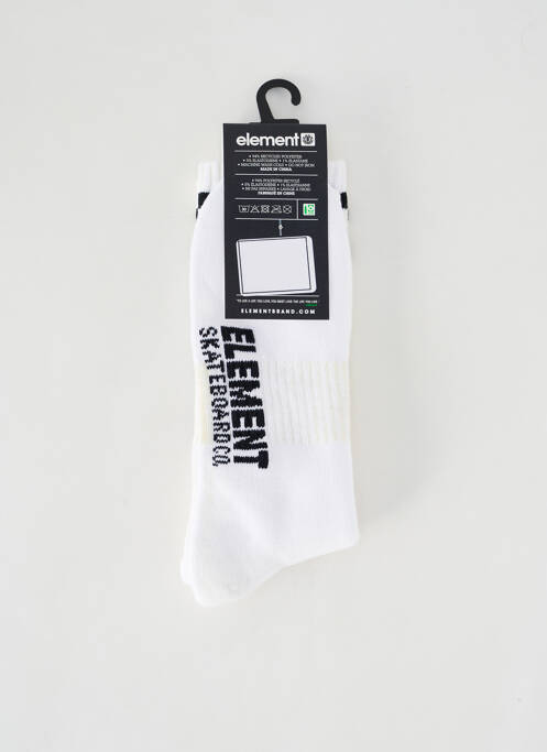 Chaussettes blanc ELEMENT pour homme