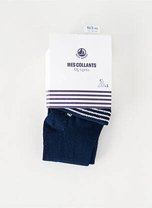 Collants bleu PETIT BATEAU fille