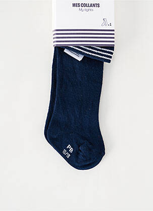 Collants bleu PETIT BATEAU fille