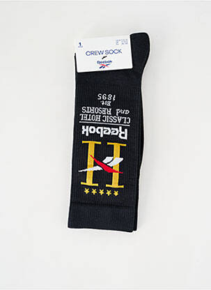 Chaussettes noir REEBOK pour unisexe