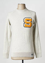 Pull gris SUPERDRY homme