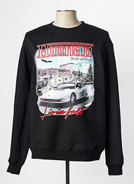 Sweat-shirt noir HUMAN WITH ATTITUDE homme