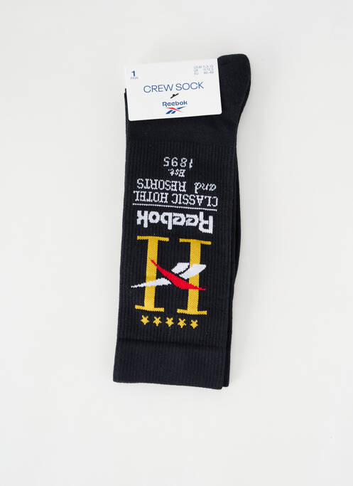 Chaussettes noir REEBOK pour unisexe