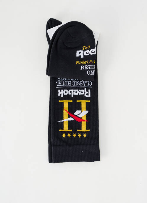 Chaussettes noir REEBOK pour unisexe