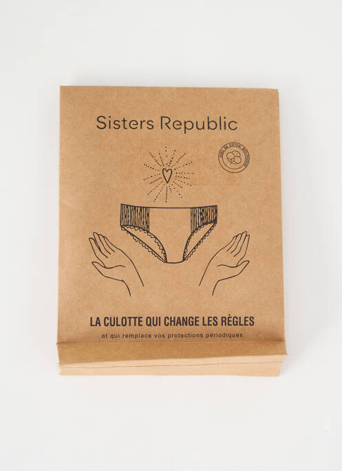Culottes-menstruelles noir SISTERS REPUBLIC pour femme