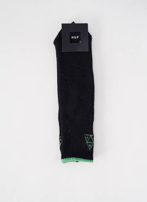 Chaussettes noir HUF pour unisexe