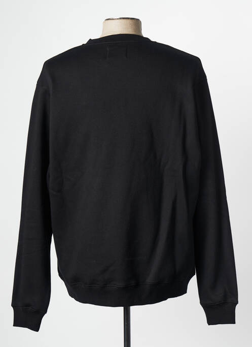 Sweat-shirt noir HUMAN WITH ATTITUDE pour homme