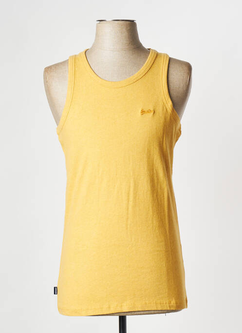 Débardeur jaune SUPERDRY pour homme
