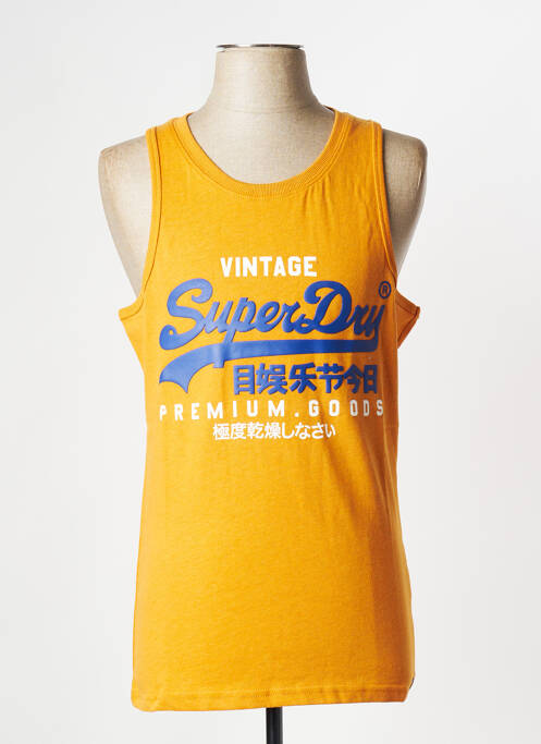 Débardeur jaune SUPERDRY pour homme