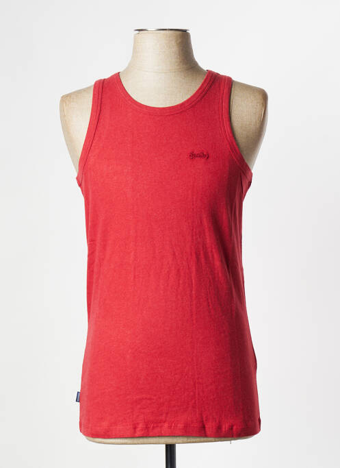 Débardeur rouge SUPERDRY pour homme
