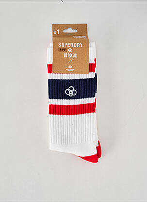 Chaussettes blanc SUPERDRY homme