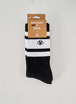 Chaussettes noir SUPERDRY homme