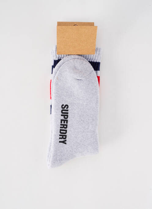 Chaussettes gris SUPERDRY pour homme